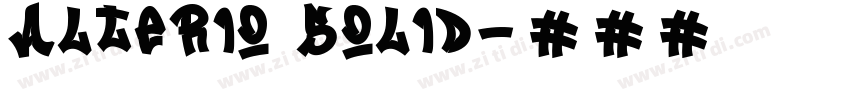 Alterio Solid字体转换